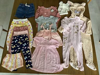 Bulk Lot 15x Pieces Baby Toddler Girls Clothes Sizes 1-2 Inc. Disney Some BNWT • $62