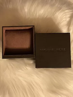 Michael Kors Empty Watch Box With Official MK Booklet Dark Brown BRAND NEW!   • $15