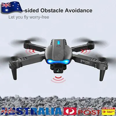 $36.29 • Buy Aeroplane USB Charging FPV Drones For Boys Girls (Black 3Battery 2 Camera) -