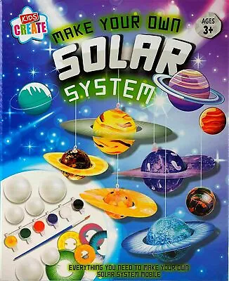 £5.45 • Buy Make & Paint Your Own Solar System Mobile Model Kit Childrens Science Craft SOSY