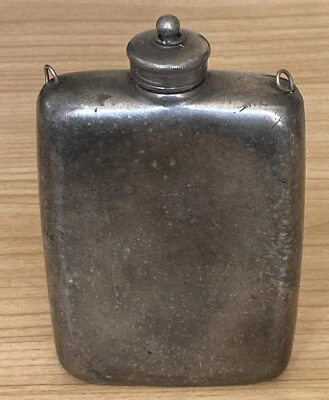 £12.50 • Buy Small Vintage Hip Flask Hutton Of Sheffield Vintage Pewter - N°0215