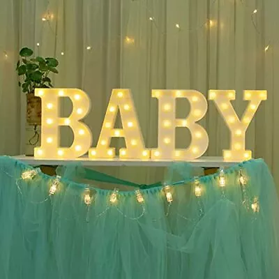 Baby Marquee Light Up Letters Led Letter Number Light Light Sign Decoration For  • $43.81