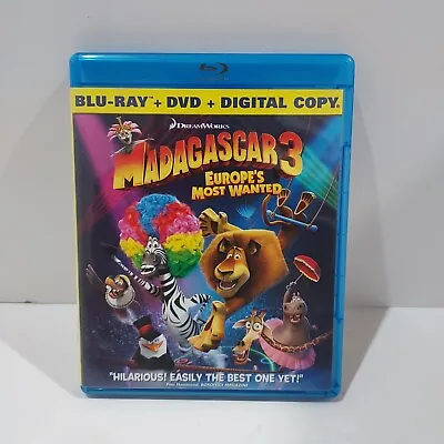 Madagascar 3: Europe's Most Wanted (Blu-ray/DVD Combo + Digital Copy) DVDs • $8.95