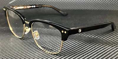 MONT BLANC MB0259OK 005 Black Gold Large Men's 55 Mm Eyeglasses • $218.70