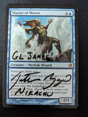 Master Of Waves LP MTG Magic The Gathering - Signed By Artist - Theros • $6.95