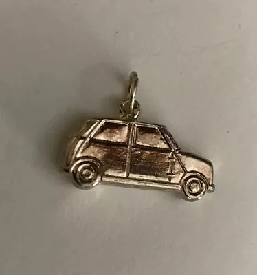 Vintage Retro 925 Sterling Silver 925 Detailed Mini Car Charm Pendant - L • £12