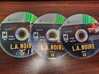 L.A. Noire (Microsoft Xbox 360 2011) NO TRACKING - 3 DISCS ONLY • $5.90