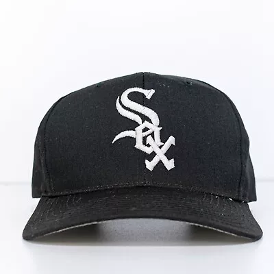 American Needle Chicago White Sox Plain Logo SnapBack Hat VTG 90s Youngan • $64.97