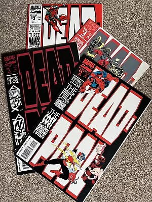 MARVEL COMICS DEADPOOL THE CIRCLE CHASE #1 -4 (of 4) (1993) 1ST SOLO DEADPOOL • £40