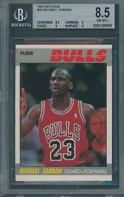 1987/88 Fleer #59 Michael Jordan BGS NM-MT+ 8.5 *8807 • $469
