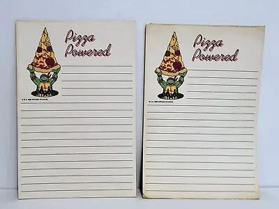 VTG Teenage Mutant Ninja Turtles 1989 PIZZA POWERED Stationary Notepad Paper Pad • $9.95