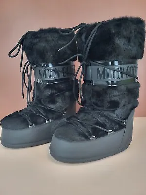Moon Boot Women's Classic Icon Faux Fur Boots SIZE 9-10.5 • $390