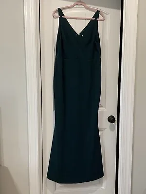 TB Made With Love Bridesmaid Maxi Dress Size XXL Blue Green Teal Mermaid Prom • £37.92