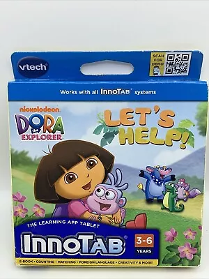 VTech Dora The Explorer InnoTab Learning App Tablet Game Cartridge Let's Help! • $3.99