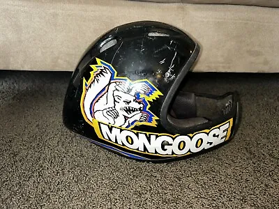 Vintage BMX 90s Mongoose Helmet Bell Sports Small/Med S / M Awesome Logo • $14.99
