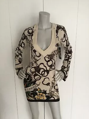 Ed Hardy By Christian Audigier Barwire Life And Honor Sweater Mini Dress Size S • $79.99