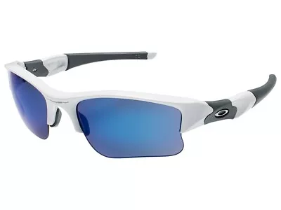 Oakley Flak Jacket XLJ Sunglasses 24-373 Polished White/Ice Iridium • $130