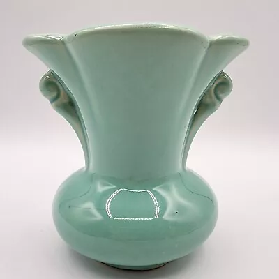 Vintage Blue Green USA Pottery Vase McCoy Shawnee  • $14.95