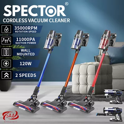 Spector Handheld Vacuum Cleaner Cordless Stick Vac Bagless Recharge Wall Mounted • $109.99