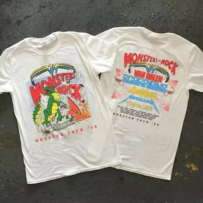 T Shirt Monsters Of Rock Tour Vintage Van Halen White Collor. US Size S-3XL • $12