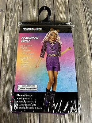 InSpirit Designs Monster High Clawdeen Wolf Girls Large Halloween Costume 10-12 • $19.99