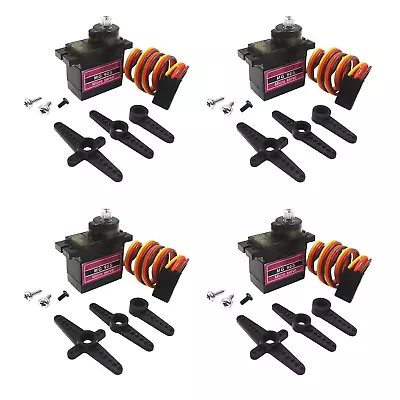 Onyehn 4pcs MG90S Metal Geared Micro Servo Motor For RC Helicopter Plane Car Bo • $17.90