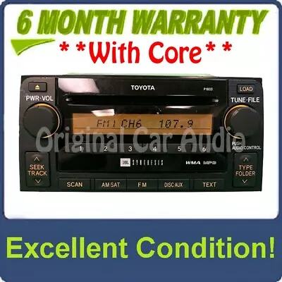 06 07 08 09 TOYOTA 4Runner JBL Synthesis Radio Stereo 6 Disc Changer CD Player • $201.60