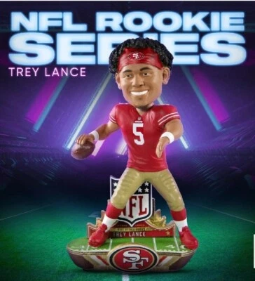 $80 • Buy TREY LANCE San Francisco 49ers 2021 NFL Rookie Series Bobblehead #'d/321 NIB