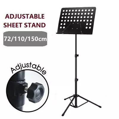 £15.99 • Buy Heavy Duty Orchestral Music Stand Folding Adjustable Sheet Stand Tripod Base+Bag