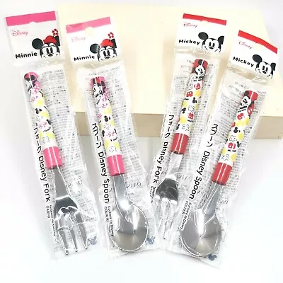 Disney Mickey & Minnie Mouse Cutlery Set Fork & Spoon For Children • £8.99
