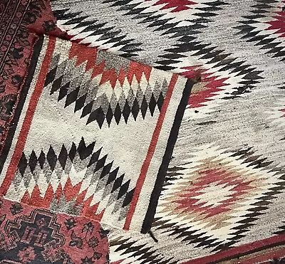 Lot Of 2 Vintage Navajo Rugs 1940’s Or 50’s • $0.99