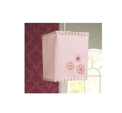 Lollipop Lane Upsy Daisy Pink Bedroom Ceiling Pendant Square Light Shade Lantern • £7.49