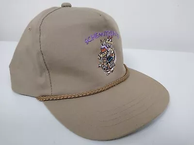 Schemitzun 93 Snapback Hat Vintage Logo Tan • $8.50