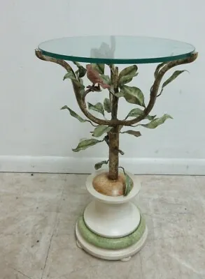 LaBarge Metal Tree Wild Birds Lamp End Table Pedestal French Regency • $809.10