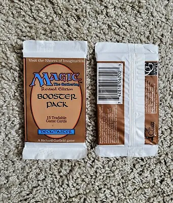 MTG - Revised Edition Booster Pack - Magic The Gathering FACTORY SEALED 1994 • $300