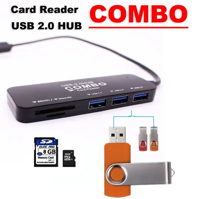 Micro USB Card Reader For Samsung Galaxy Ace 3 Tab S Tab3 Lite Kids Note 10.1 AU • $14