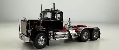 HHR138M-1 - 1:50 Scale Mack Superliner Tandem Axle Tractor - Black Over Red • $229