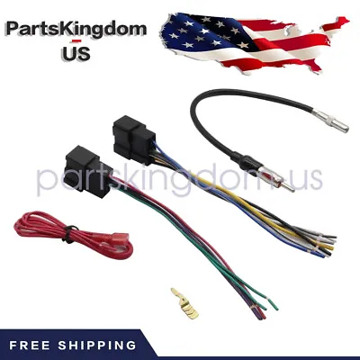 FOR Chevrolet Silverado 07-13 Car Stereo Wiring Combo Harness&Antenna Adapter • $9.09
