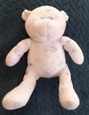 Mamas & Papas Teddy Bear Soft Toy Comforter Blue Print Dog Woof Yap 7  • £40
