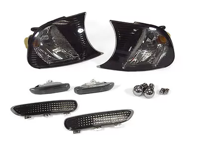 DEPO Smoke Screw-On Corner+Side Marker Light For 02-03 BMW E46 2D Coupe / Cabrio • $76.45