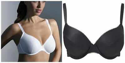 Panache Lingerie Tango Classic Plunge Bra  4806 IN WHITE OR BLACK COLOUR !!! B-5 • £10.49