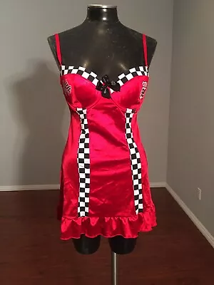 Race Car Driver Sexy Lingerie Dress Costume Sz L • $29