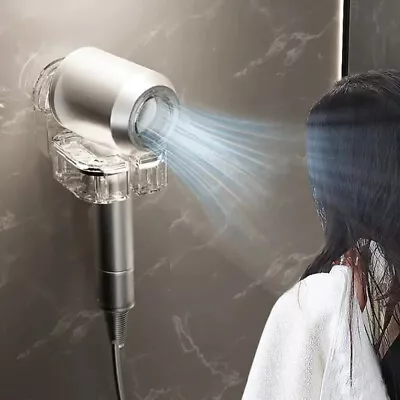 Rotating Adjustable Blow Hair Dryer Holder Stand Wall Mounted Hands Free • £10.97