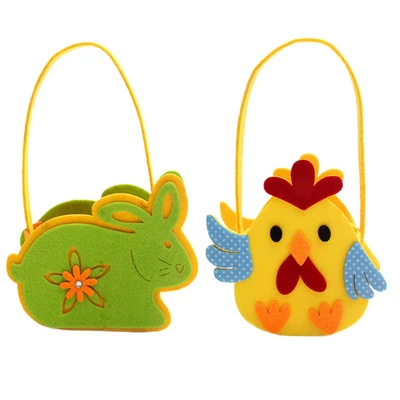 £8.11 • Buy 2 Pcs Easter Felt Basket Easter Basket Kids Basket Gifts Grab Bag Gift Bag