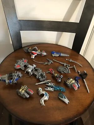 Power Rangers LOT MMPR Megazord Action Figure (PARTS) And Weapons • $28