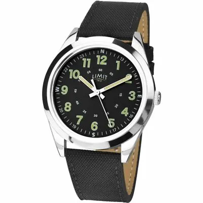 Limit Gents Watch With Black Dial & Black Nylon Strap 5950 • £19.95