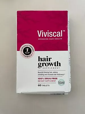 Viviscal Advanced Hair Health 60 Tablets NEW DMGD BOX FREE SHIP VIEW PICS 4/26 • $27.99