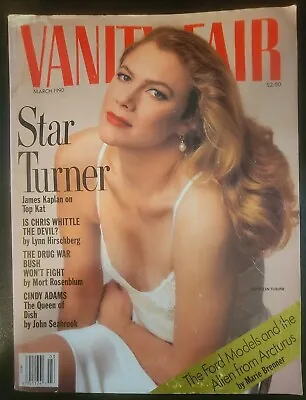 Vanity Fair Magazine March 1990 Kathleen Turner No Label B31:1186 • $10.36