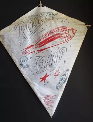 Vintage Paper Kite Alox Rocket Ship - New Old Stock • $19.99