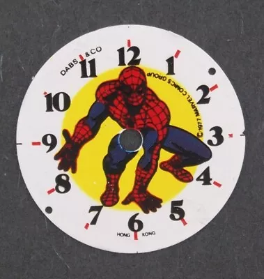 1977 Dabs & Co. Spider-Man Character Watch Dial For Parts #W036 • $13.99